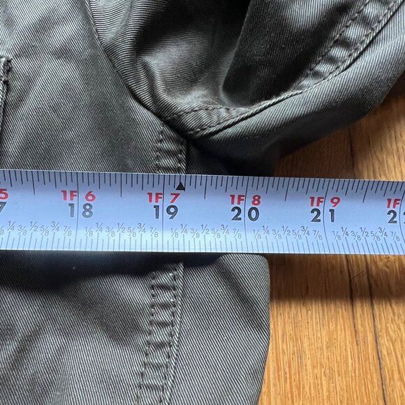 J.Crew Size M Olive Green 100% Cotton Downtown Utility Flap Pockets Field Jacket - Picture 10 of 15